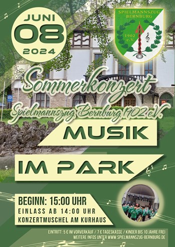 „Musik im Park“ mit dem Bernburger Spielmannszug