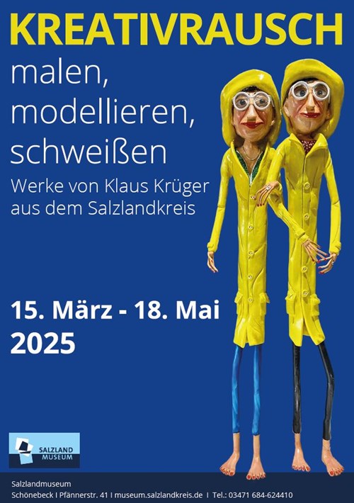 Kreativrausch: malen, modellieren, schweißen – Werke von Klaus Krüger aus dem Salzlandkreis